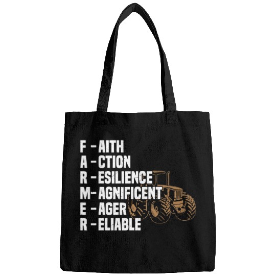 Tractor Fun driving Mens Proud Hard Working Farmer Tractors Farmer Bags