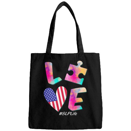 Autism Puzzle Speech Pathology Therapy Puzzles Autism Awareness Month Bags