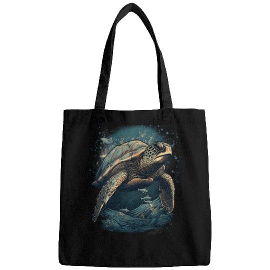 Turtle Pet Deep Blue Sea Under The Sea Turtle Men Women Bags
