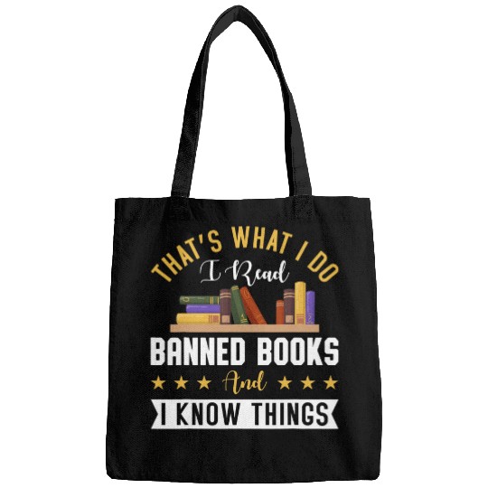 Book Fun Thats What I Do I Read Banned Books Funny Book Nerd Lover 13 Bags
