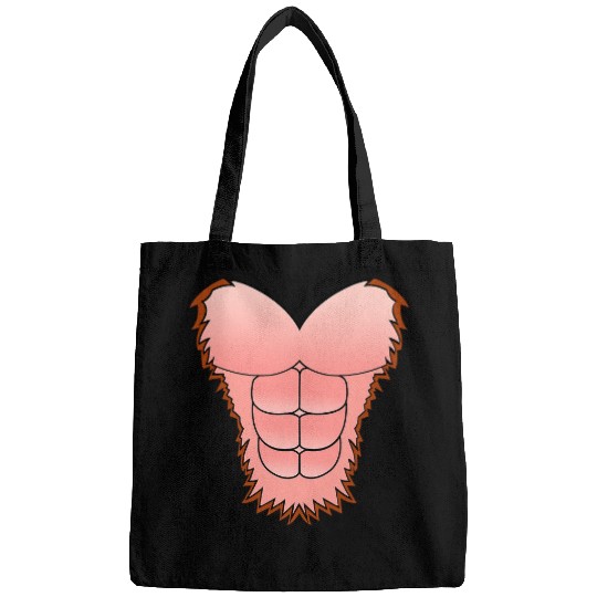 Gorilla Pet Fun Gorilla Chest Halloween Belly Monkey Ape Muscle Costume Bags