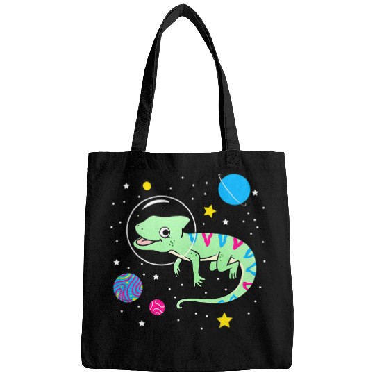 Chameleon Pet Pansexual Chameleon In Space Pan Bags