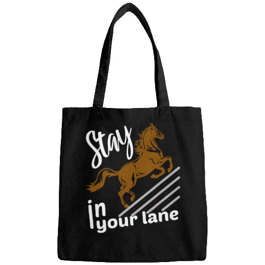 Horse Pet Stay in your Lane Horse Racing Horses Apparel Jockey Bags