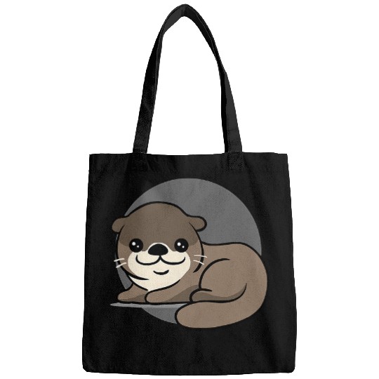 Otter Pet Otters Chibi Kawaii Sea Animal Creature Japanese Kawaii019 Bags