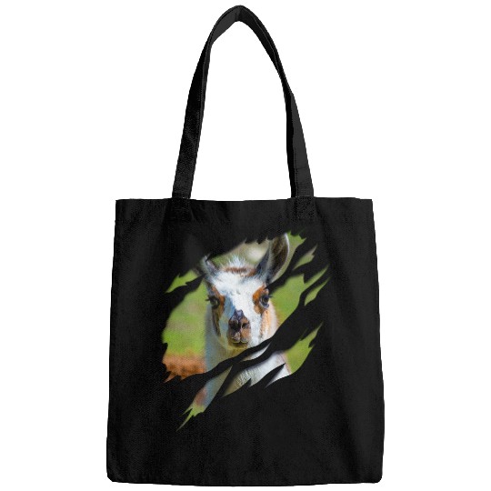 Llama Pet Aesthetic Llama Lama with Ripped Effect Bags