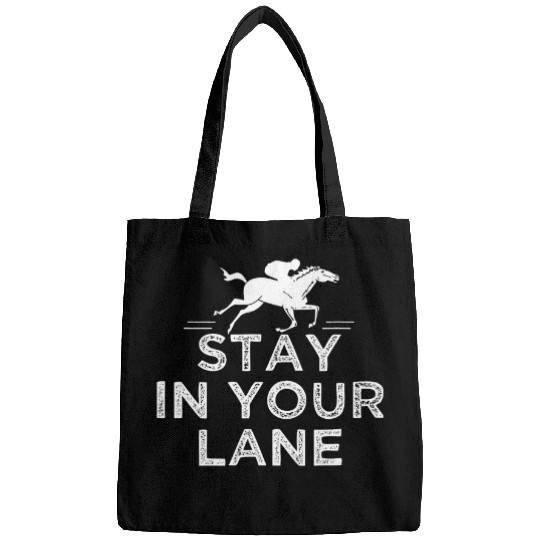 Horse Pet Stay In Your Lane Horse Racing Vintage Bags