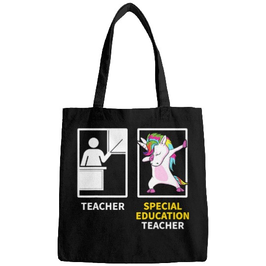 Unicorn Pet Cute 100th Day Speducator Special Education Teacher Bags