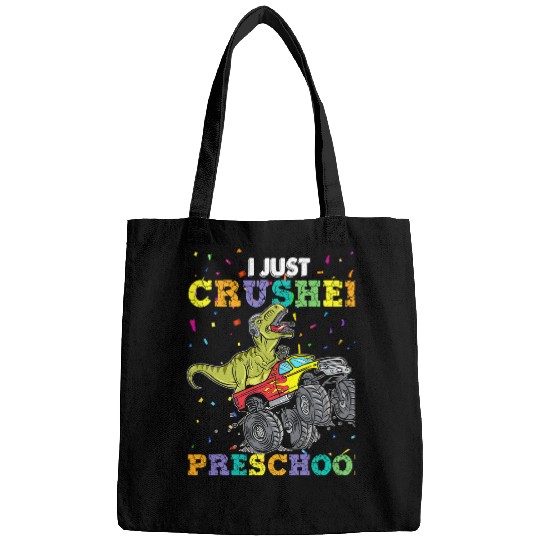 Dinosaur Pet I Just Crushed Preschool T rexs Monster Truck Graduation Bags