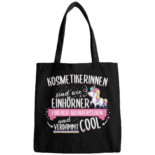 Unicorn Pet Beautician cosmetics unicorn profession saying gift idea Bags
