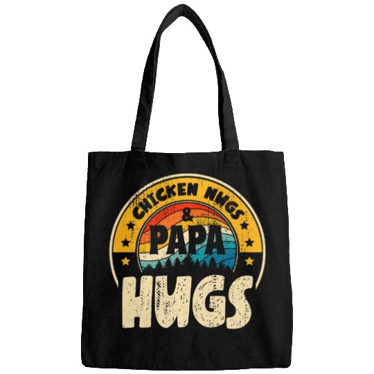 Chicken Pet Retro Chicken Nugs Nuggets Foodies Lovers Papa Hugs Bags