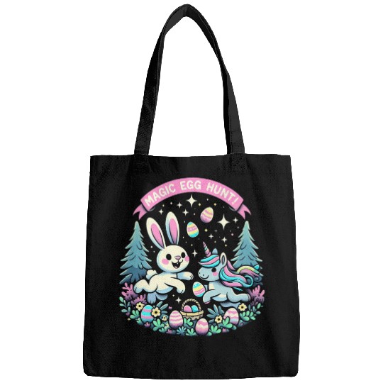Unicorn Pet Magic Easter Bunny Unicorn Tee Egg Hunt and Eggs Painting Bags