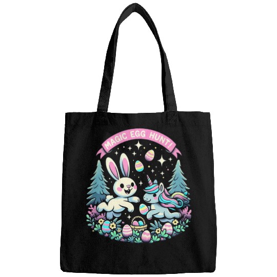 Unicorn Pet Magic Easter Bunny Unicorn Tee Egg Hunt and Eggs Painting Bags