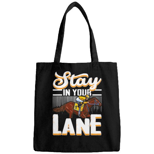 Horse Pet Stay In Your Lane Horseriding Racing Rider Bags