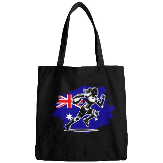 Sport Rugby Australian RUGBY Player Woman Australia Flag Bags