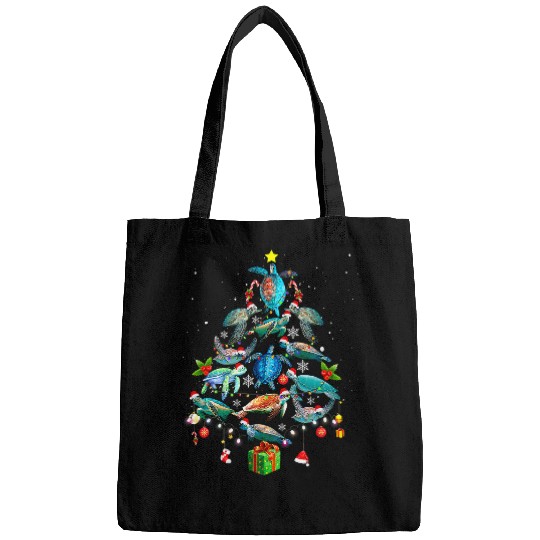 Turtle Pet Lover Xmas Sea Turtle Christmas Tree188 Bags