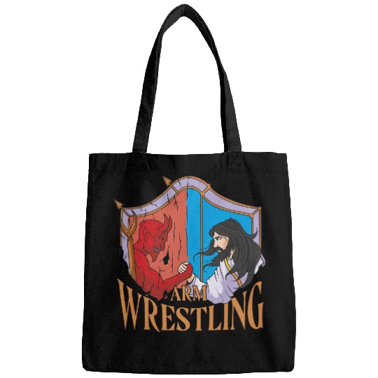 Sport Wrestling Jesus VS The Devil Arm Wrestling Bags