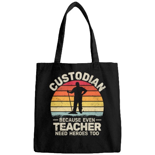 Custodian because even Caretaker Custodians janitor for men Bags