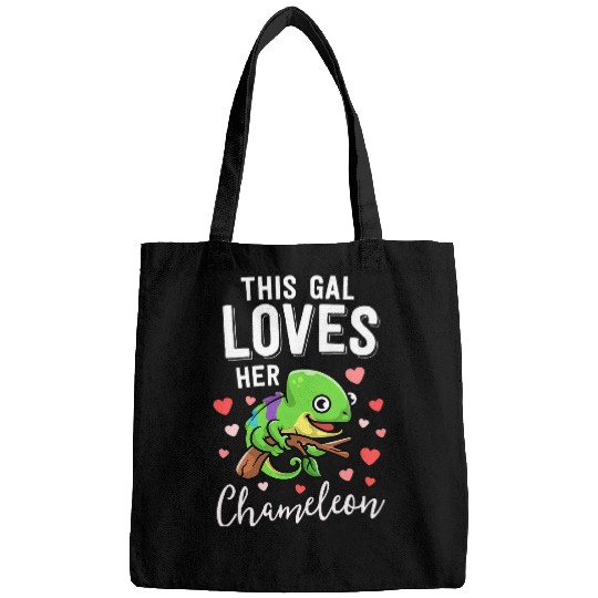 Chameleon Pet This Gal Loves Her Chameleon Mom Reptile Mama Pet Lizard Bags