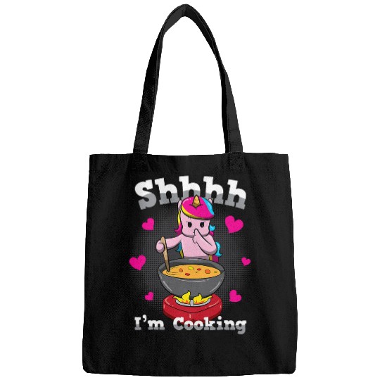 Unicorn Pet Cute Cooking Unicorn Shhh Im Cooking Bags