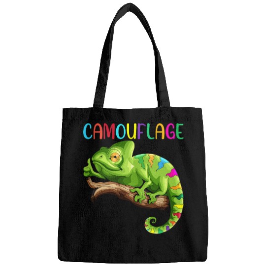 Chameleon Pet Reptiles Iguano Lizard Camouflage Terrarium Motif Bags