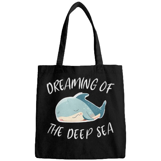 Shark Pet Dreaming Of The Deep Sea Design For Shark Lovers Marine Life Bags