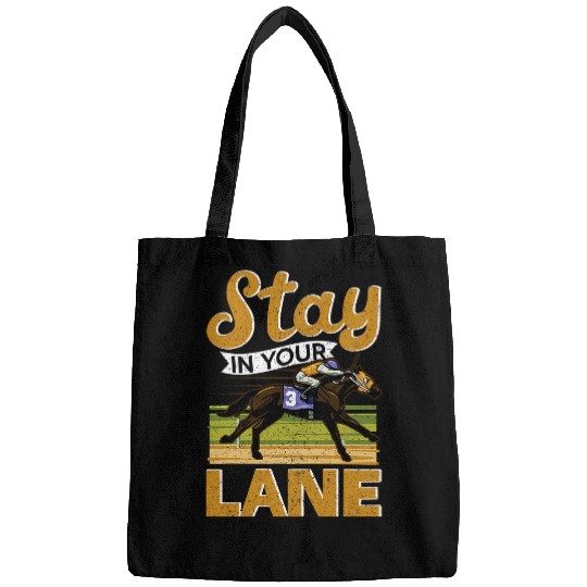 Horse Pet Stay In Your Lane Horseriding Racing Rider 4 Bags
