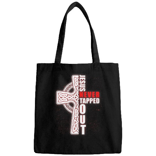 Sport Wrestling Jesus Never Tapped Out Christian Wrestling Faith Faithcross Bags