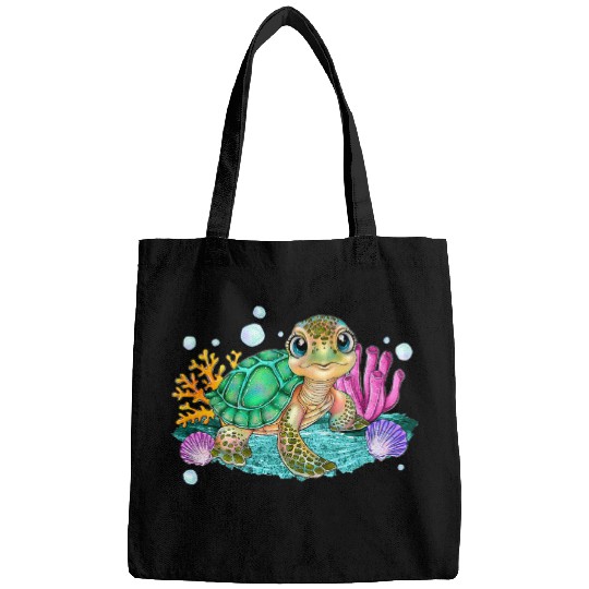 Turtle Pet Cute Sea Turtle Ocean Animals Sea Turtle Sea Turtle Lovers Bags