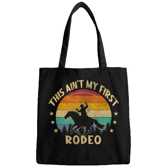 Horse Pet vintages This Aint My First Rodeo Horse Rider Cowboy Riding Bags