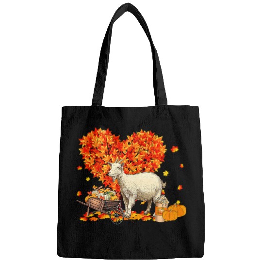 Goats Pet Farm Farmer Autumn Tree Fall Leaves Thanksgiving 78 Bags