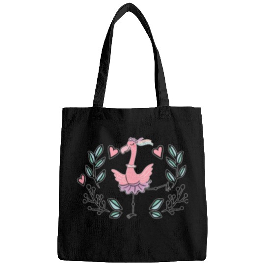 Flamingo Pet Ballet Instructor Ballerina Ballet Dancer Bags