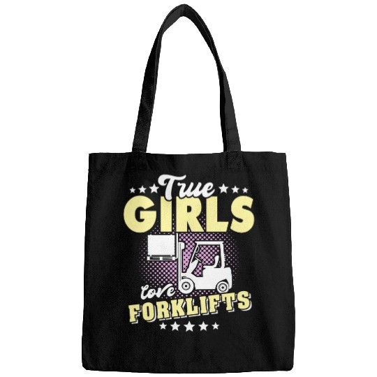 Forklift Fun Girl Forktruck Forklift Operator Bags