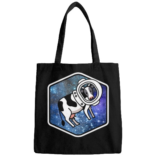 Cow Pet in Space Heifer Cattle Farm Farmer Farming Cowboy Bags