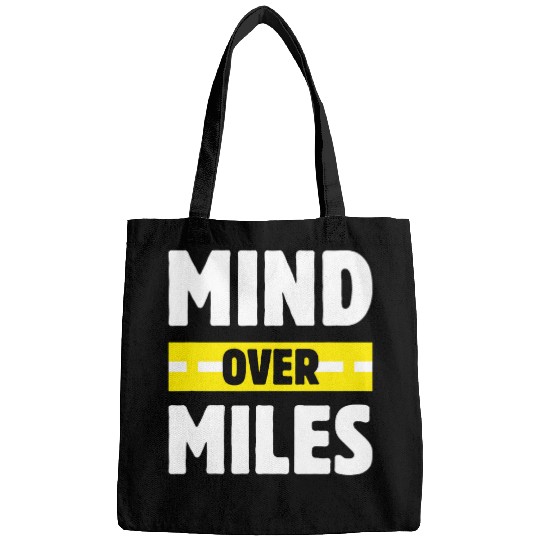 Truck Fun Mind Over Miles Truck Driver Semi Truck Trailer Bags
