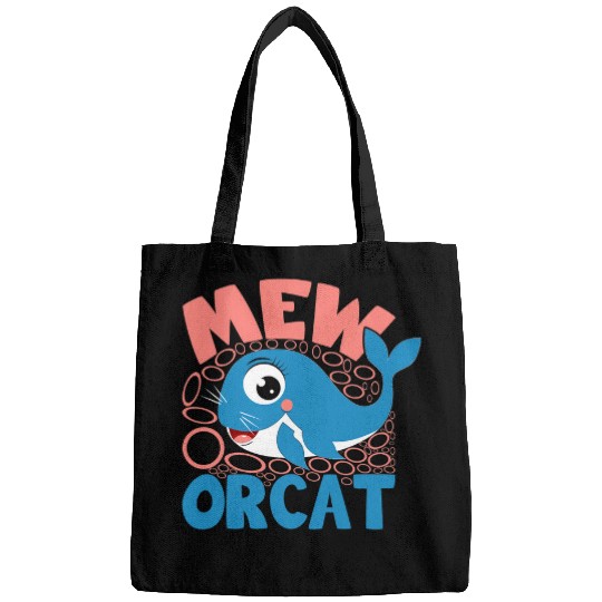 Whale Pet Mew Orcat Orca Sea Mamal Lover Pet Owner 1 Bags