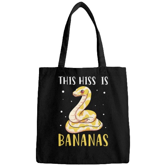 Python Pet This Hiss Is Bananas Ball Python Reptile Snake Owner Bags
