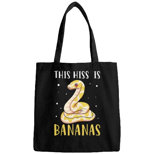 Python Pet This Hiss Is Bananas Ball Python Reptile Snake Owner Bags