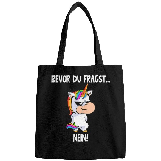 Unicorn Pet Before Du Fragst Nein Unicorn  No Bags