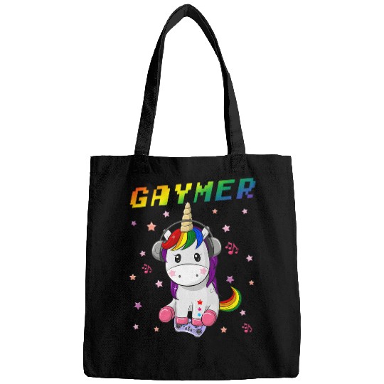 Unicorn Pet Cute Gaymer Gaming Unicorn Gamer LGBT Gay Pride Month LGBT Bags