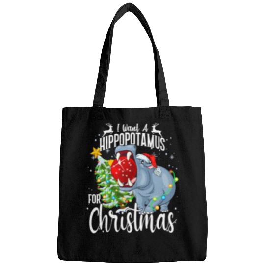Hippo Pet I Want A Hippopotamus For Christmas xmass Hippo 21 Bags