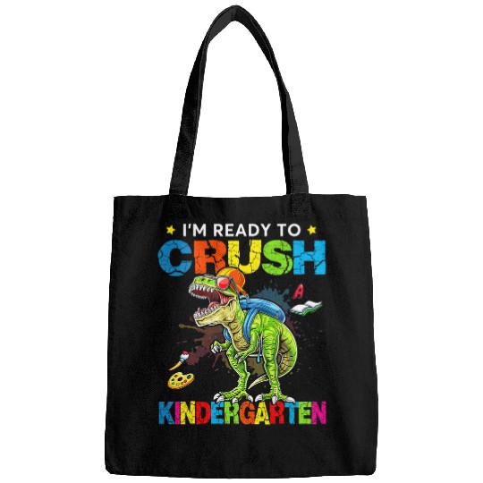 Dinosaur Pet Im Ready To Crush Kindergarten Dinosaur First Day Of School 1 Bags