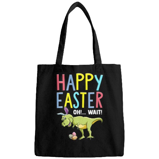 Dinosaur Pet Happy Easter Dinosaur Cute Bunny Egg Hunt Women Kids Bags
