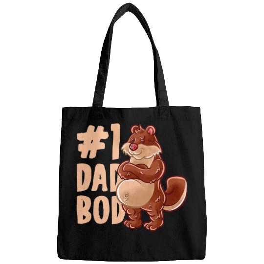 Otter Pet Otters Dad bests Dad Bod Daddy Papa Family Fathers Day Bags
