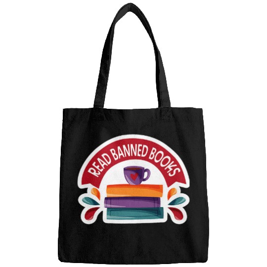 Book Fun READ BANNED BOOKS book lover bibliophile librarian reading Bags