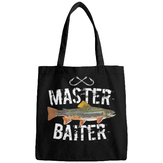 Fishing Fun Master Baiter Brook Rout Funny Fishing Ts Men Women Bags