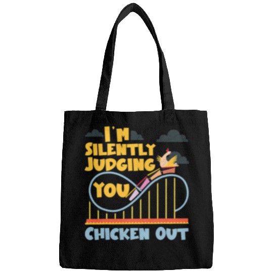 Chicken Pet Roller Coaster Im Silently Judging You Chicken Out Bags
