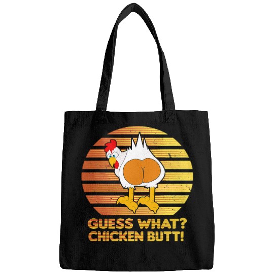 Chicken Pet Guess What Chicken Butt Funny White Design Jokes Joking Gift 94 Bags