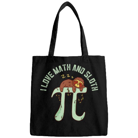 Sloth Pet I Love Math And Sloth Equation Mathematics Bags