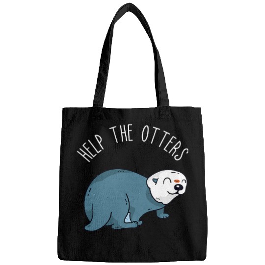 Otter Pet Otters Help The Otters Aquatic Mammal Sea Otter Sealife Animal Bags
