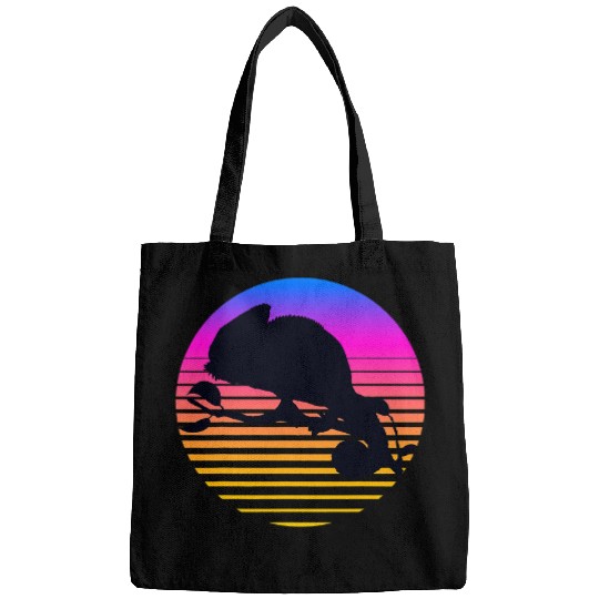 Chameleon Pet Vaporwave Animal Reptile Chameleon Lover Lizard Bags